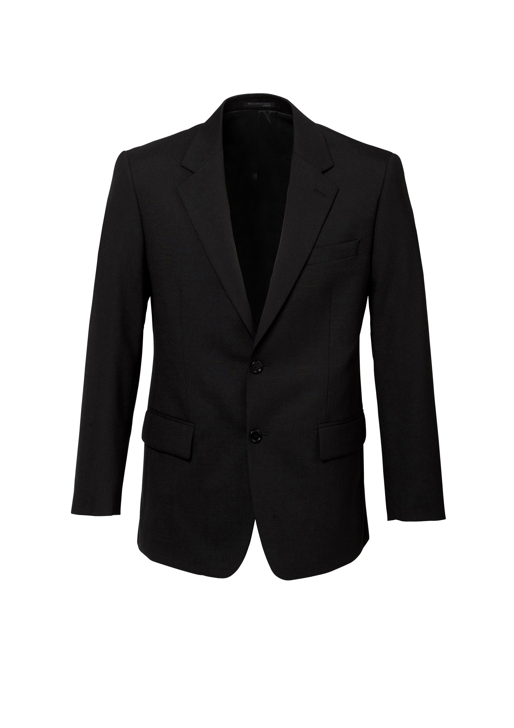 Mens Comfort Wool Stretch 2 Button Classic Jacket
