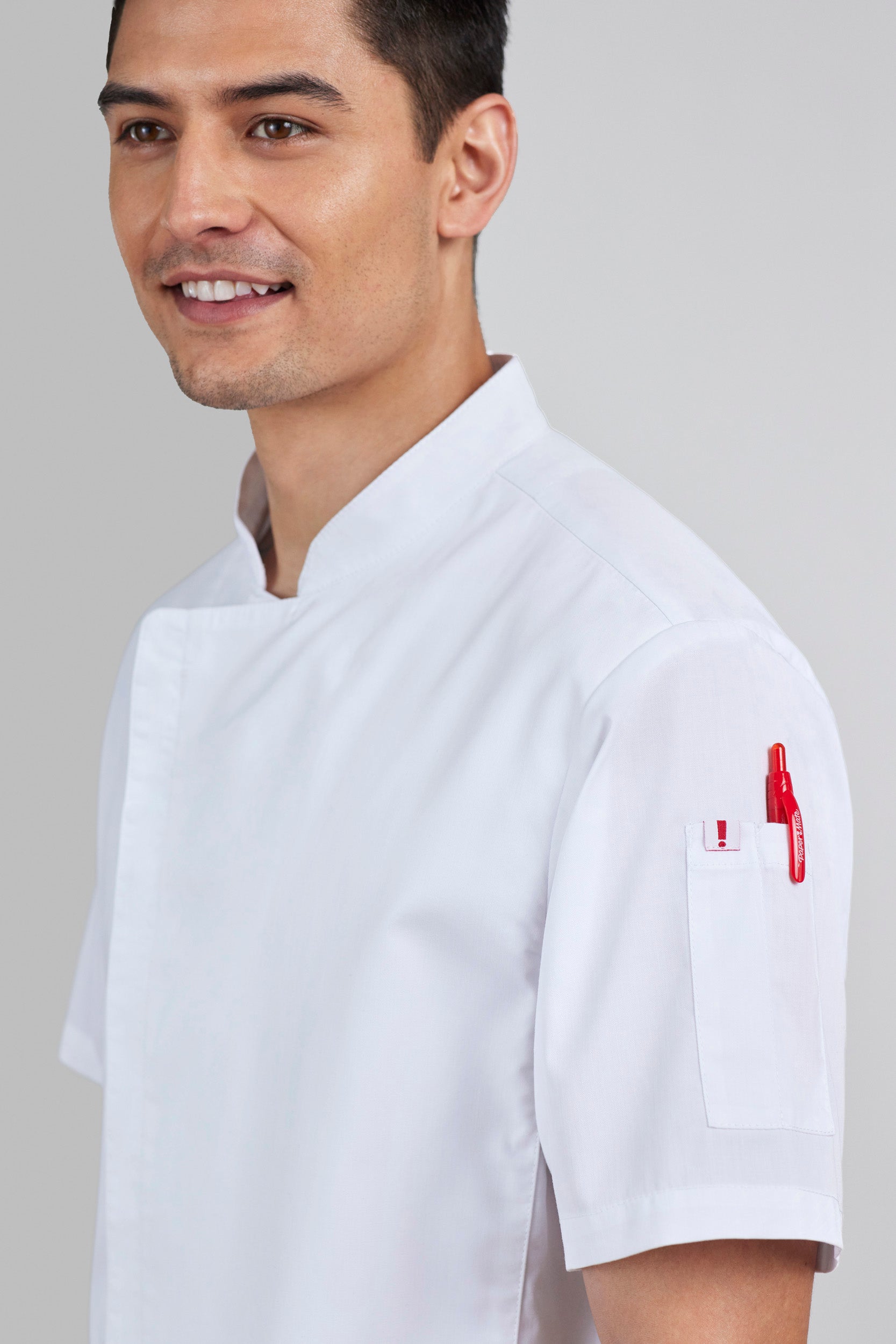 Mens Alfresco Short Sleeve Chef Jacket