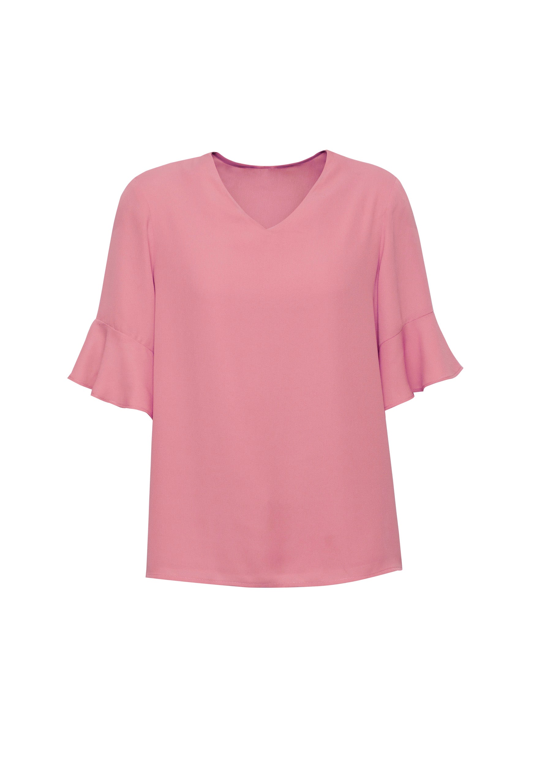 Womens Aria Fluted Sleeve Blouse