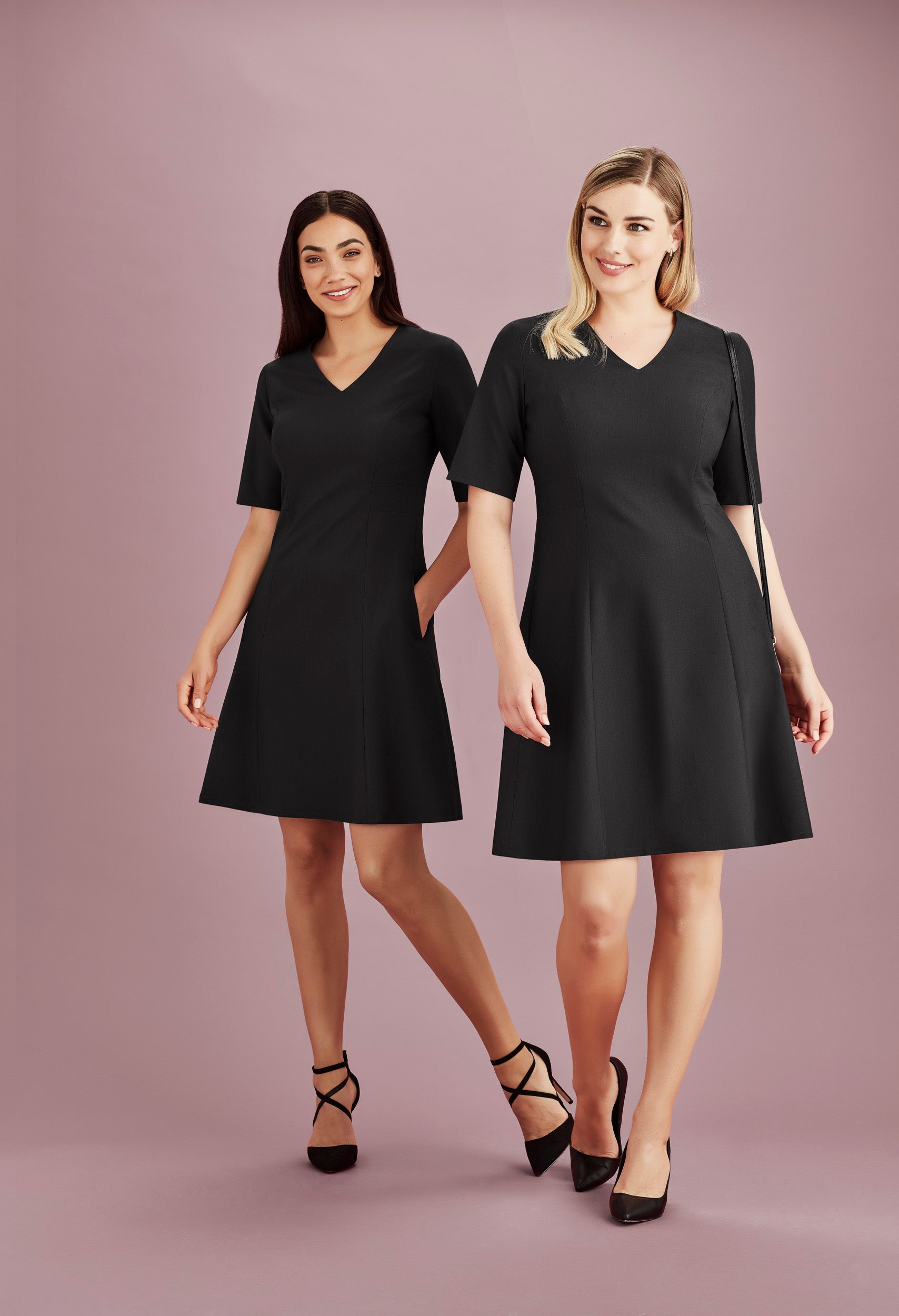 Womens Siena Extended Short Sleeve Dress